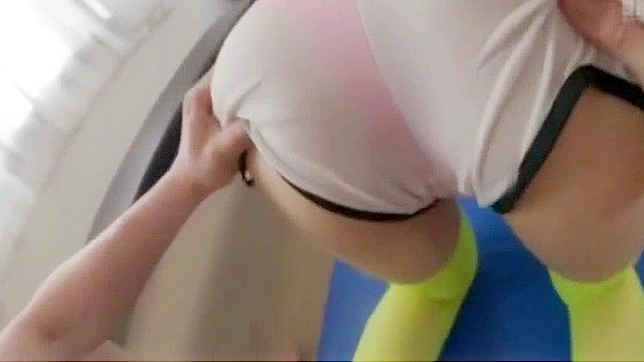 Japanese Hottie with Big Tits and Butt Gives Blowjob in Classroom