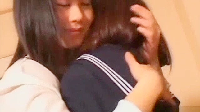 Japanese Lesbian Teen Gets DP'd by her Teacher with Vibrating Dildo