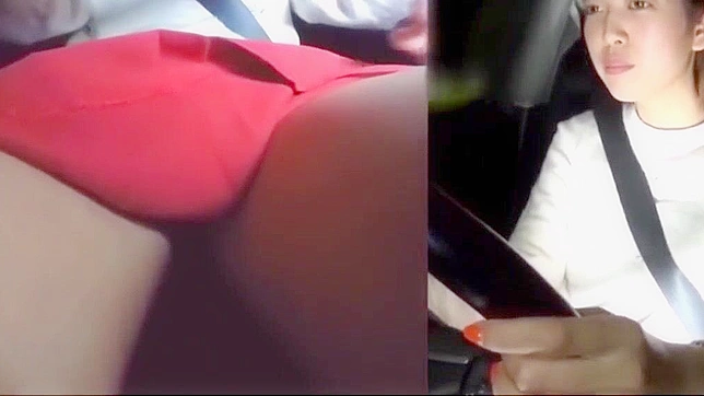 Japanese Driving School Panty Peeking & Fingering with Teacher