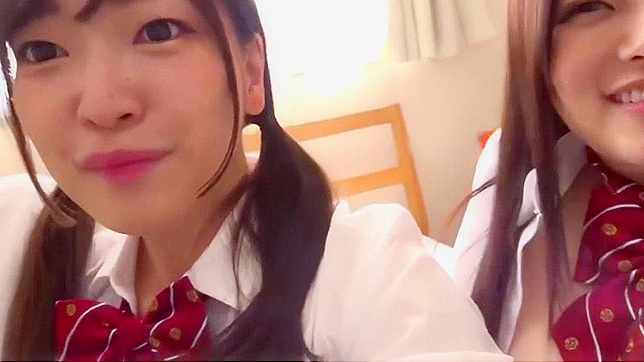 Japanese Schoolgirl Group Sex with Hairy Teacher in HD