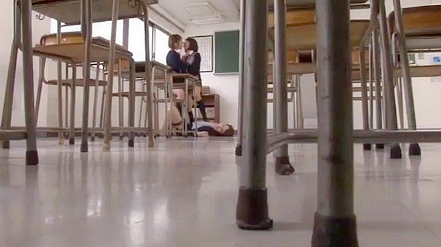 Japanese Schoolgirl Slaves Oppai Fetish with Teacher's Cunnilingus & Rimming