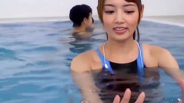 Japanese Female Teacher's Blowjob & Handjob in Swimsuit - Hardcore Asian Porn