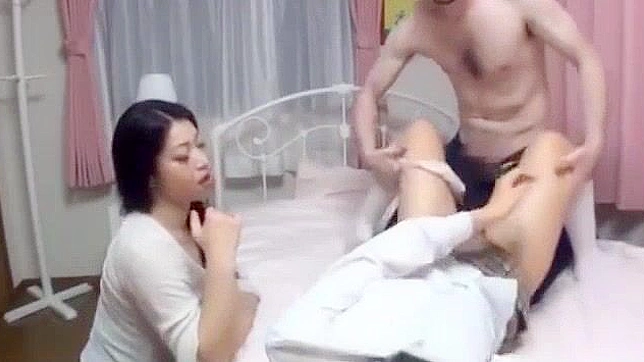 Japanese Sister Threesome with English Teacher