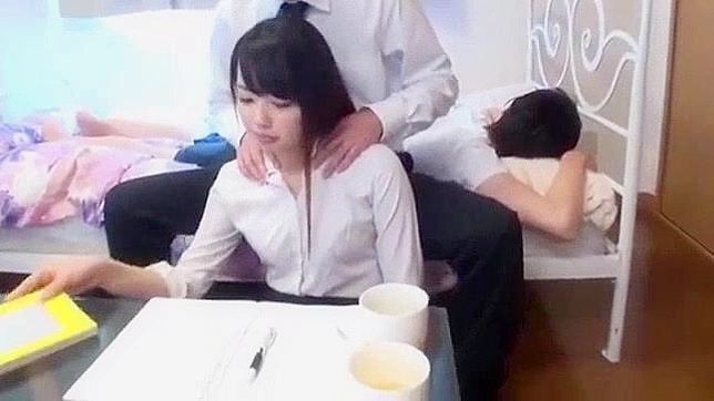 Japanese Teacher's Aphrodisiac Blowjob & Handjob Cumshot