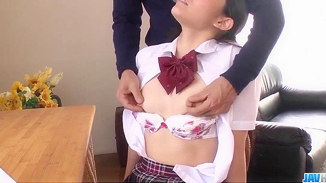 Uncensored Fingering and Creampie with Yui Kasugano's Hot Teacher