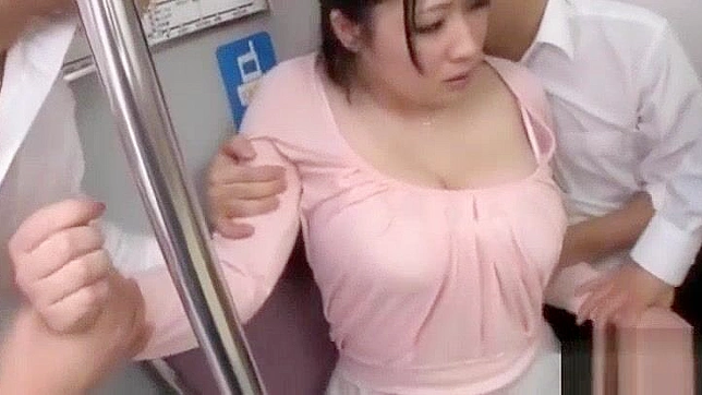 Japanese MILF Teacher's Sexual Misconduct on Train with Big Titted Teen