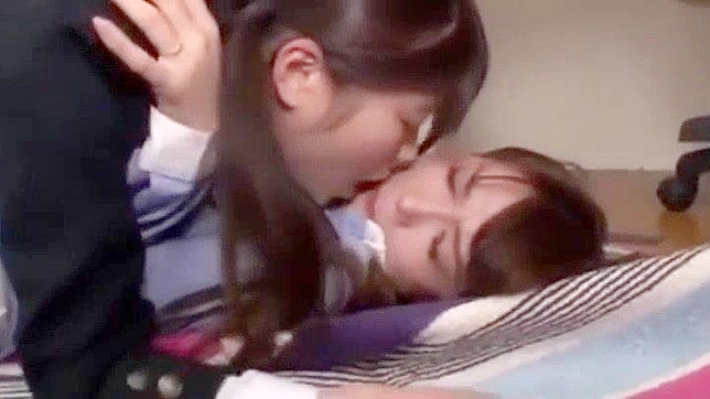 Japanese Lesbian BDSM Teacher's Small Tits Punishment