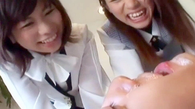 Japanese Schoolgirl Fetish Spitfest with Teacher Domination