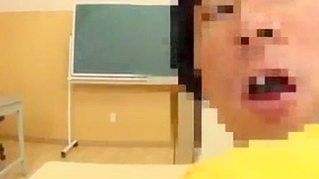 Japanese Student Gets Gangbanged by Slut Teacher in Shower - Big Tits MILF Creampie!