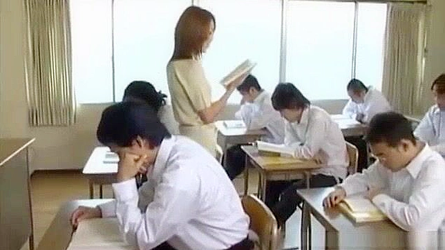 Japanese Porn Video - Horny Teacher's Sex education class with Big Butts