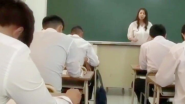 Japanese MILF Teacher's Fetish Lesson with Big Tits and Deep Throat