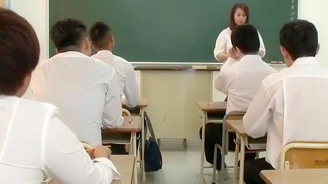 Japanese MILF Teacher's Fetish Lesson with Big Tits and Deep Throat