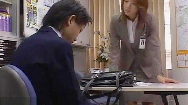 Japanese College Teacher Gets 3 Schoolgirl Students to Look at His Dick