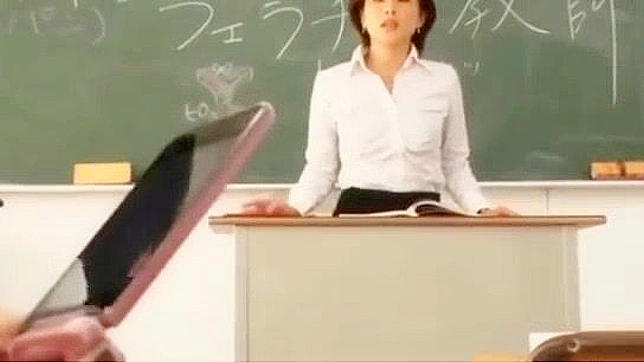 Satsuki Kirioka's Hairy Pussy and Big Butt Seduced by Students in Japanese AV
