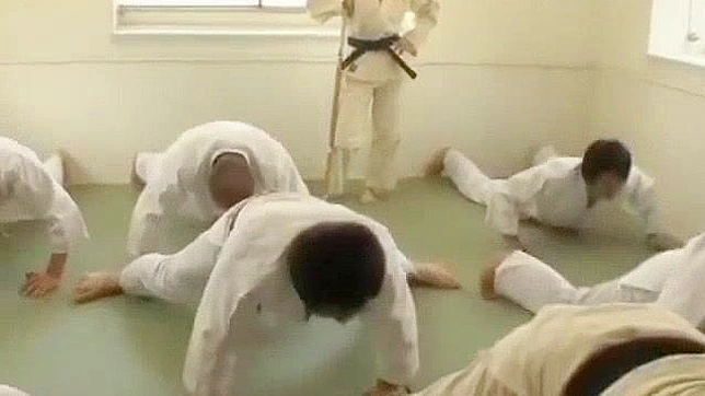 Japanese Hairy Female Judo Teacher's Threesome Group Sex