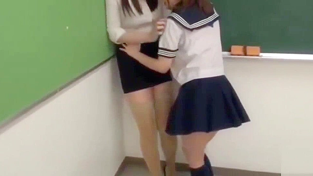 Japanese Lesbian Teacher CFNM Takes Charge Over Asian Teen