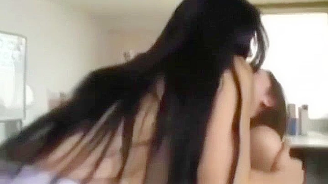 Jap Lesbian Teachers' Hairy Stocking Seduction in Uncensored Porn