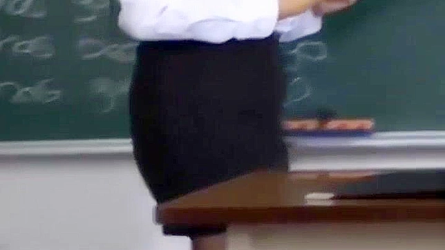 Jap Lesbian Teacher's Hairy Stocking Seduction in Uncensored Porn