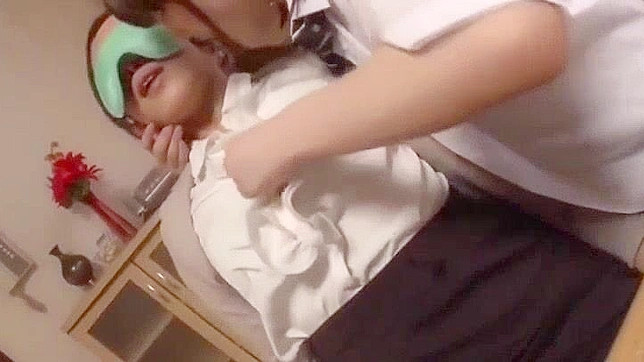 Japanese Schoolgirl Oppai Fetish with Cunnilingus and Breast Play
