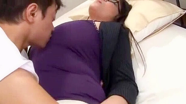 Japanese MILF Counselor's Sex with Big Tits and Creampie