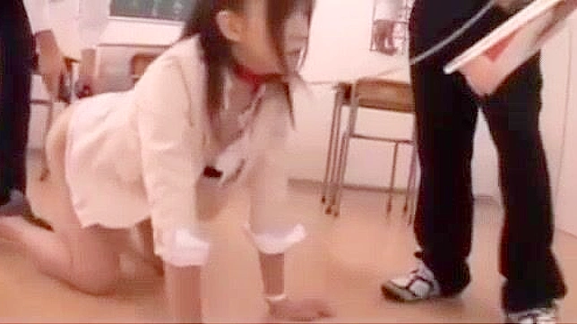 日本語教師のフェチ教室-生徒が彼女をイかせる