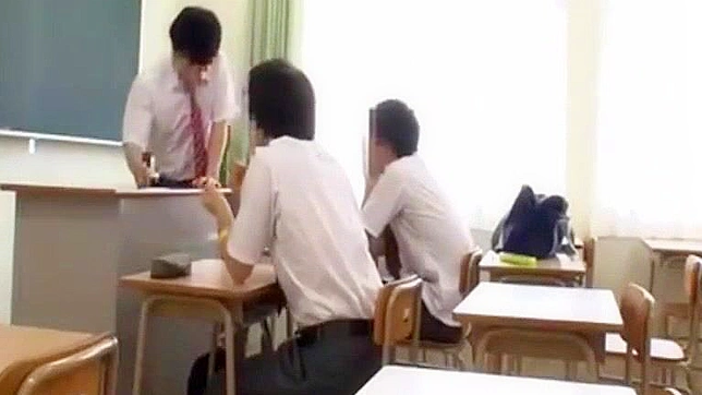 Japanese Teacher's Pee Break turns into Hardcore Anal Fuck