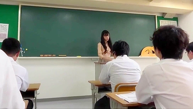Japanese Teacher Gets Hairy in HD Gangbang with Dildos (Uncensored)
