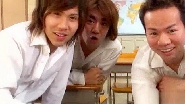 Ms. Jun's After School Masturbation Cumshot Session with Teen Students