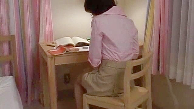 Japanese Milf Kasumi Uehara's Dirty Masturbation with Shaved Paipan and Stockings
