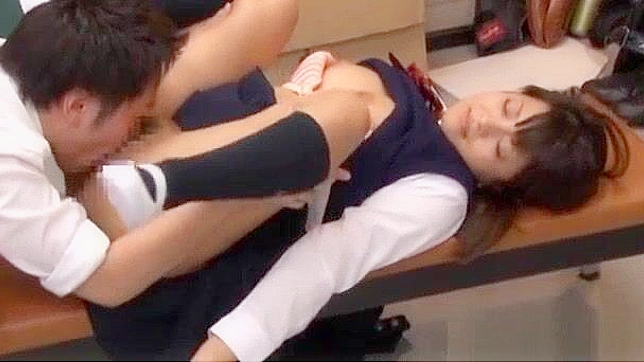 Japanese Teen Gets Nailed by Horny Teacher in Hardcore Blowjob and Cunnilingus
