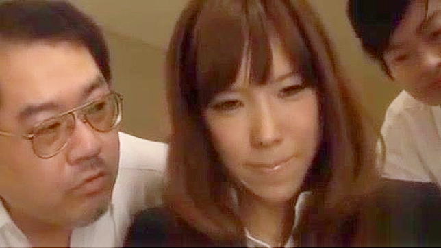 Japanese College Teacher's Hardcore Breast Play with Students