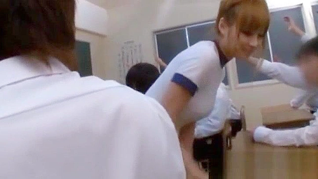 Japanese Teacher's Naughty Fetish Blowjob with Hairy Interracial Hardcore