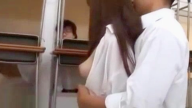 Japanese Teacher's Fetish Group Sex w/ Hairy Students