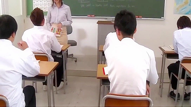 Japanese MILF Fingered by Students in HD Uncensored Gangbang