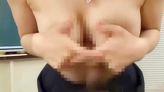Japanese Teacher's Titty Fuck POV Amateur Porn with Cumshot