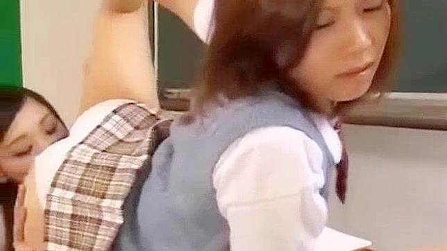 Japanese Lesbian Blowjob Fetish Movie with Footage & College Teacher
