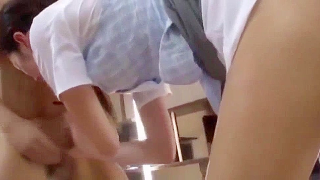 Japanese Teacher's Blowjob & Creampie in Hardcore Scene with Big Tits and Exotic Beauty