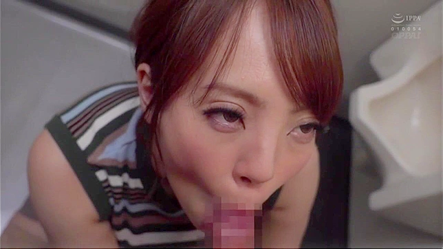 Hitomi Tanaka gives head to a stranger on the toilet, then invites him back to her place for more!