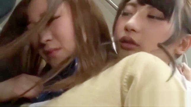 Public Lesbian Encounter on Tokyo Train - HD Asian Porn