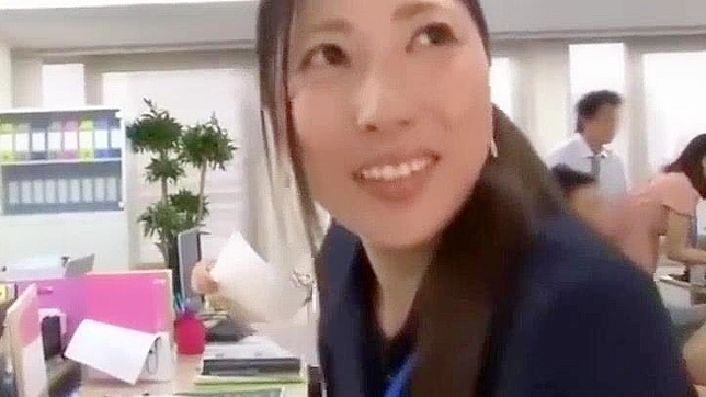 Japanese Office Orgy with Big Butts & Creamy Cumshots