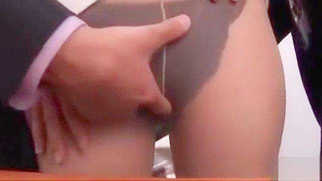 Japanese Office Lady's Wild Threesome with Big Nipple Blowjob and Squirting