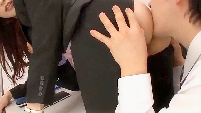 Uncensored Threesome with Brunette MILF Anri Okita in HD Porn Video
