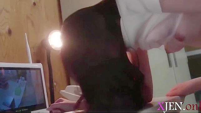 Japanese Office Lady Gets Boss's Uncensored  Deepthroat in HD