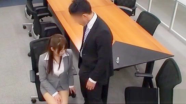 Japanese Office Lady Gets Blowjob and Doggy Style Fuck in Hardcore Porn Video