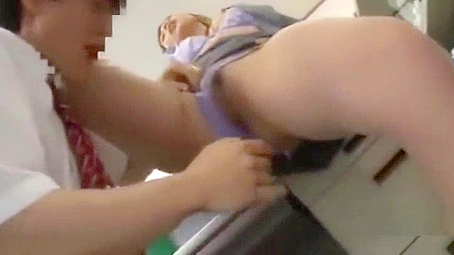 Japanese Blowjob Molester in Hardcore Office Scene with Asian Lady