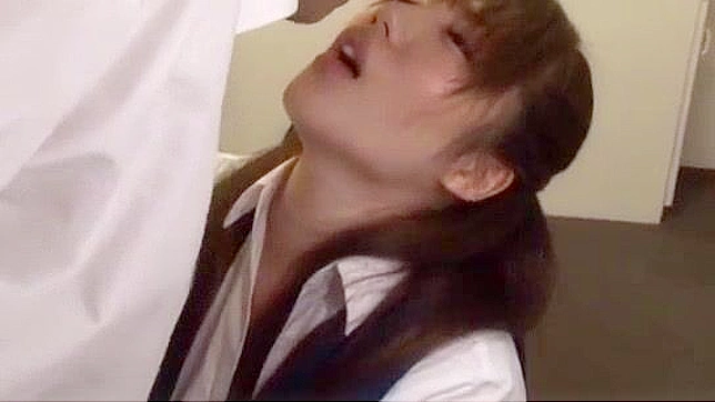 Japanese Office Lady Gets Blowjob and Creampie on her Desk