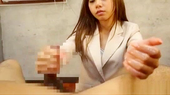 Japanese Teen Office Lady Amateur POV Cumshot Handjob Asian Porn