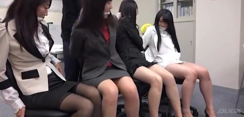 Uncensored Group Sex with Japanese Office Ladies in Stockings and Bandages | Japan-Whores.com