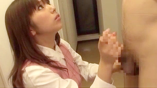 Naughty Kana Otowa's Stunning Handjob in the Office