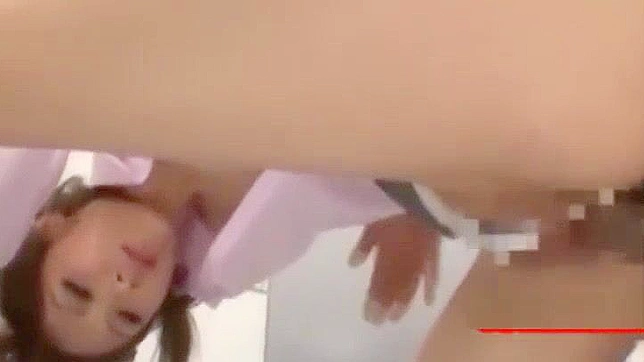Japanese Office Lady Blowjob and Reverse Cowgirl on Couch